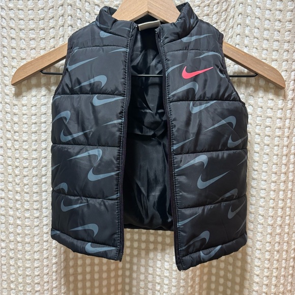 Nike Other - Nike Black Puffer Vest with Gray Accents